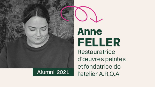 ALUMNI : Anne Feller - Restauratrice-conservatrice d’œuvres peintes. Fondatrice de l’atelier A.R.O.A